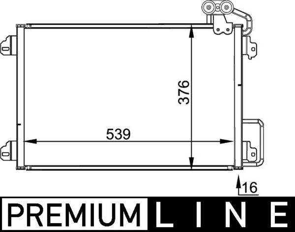 MAHLE Klímahűtő AC304000P_MAHLE