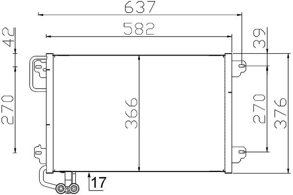 MAHLE Klímahűtő AC304000S_MAHLE