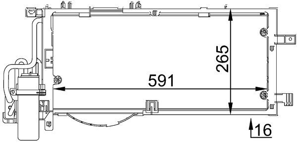 MAHLE Klímahűtő AC309001S_MAHLE