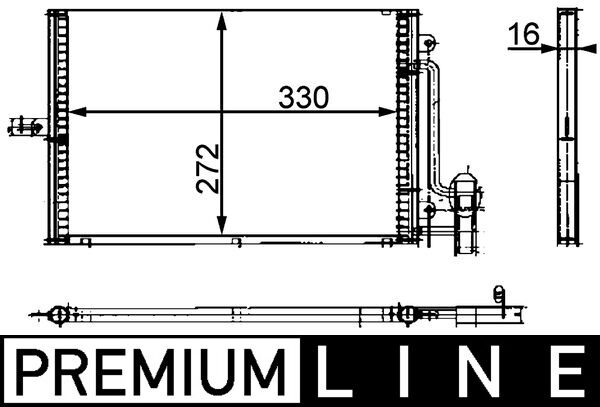 MAHLE Klímahűtő AC317000P_MAHLE