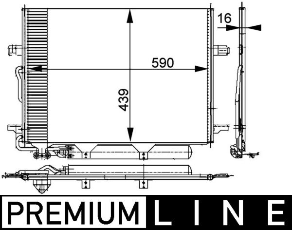 MAHLE Klímahűtő AC318000P_MAHLE