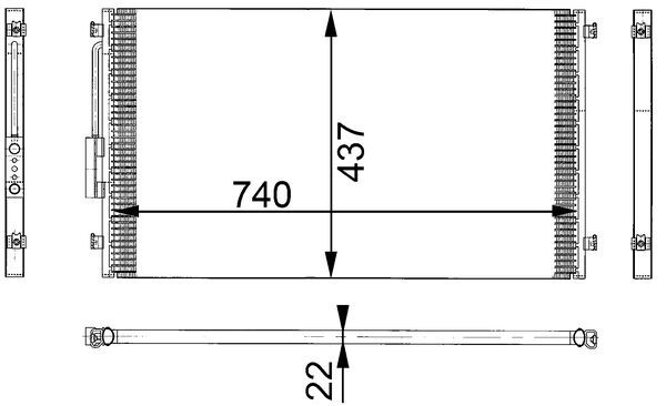 MAHLE Klímahűtő AC331000S_MAHLE