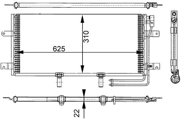 MAHLE Klímahűtő AC332000S_MAHLE