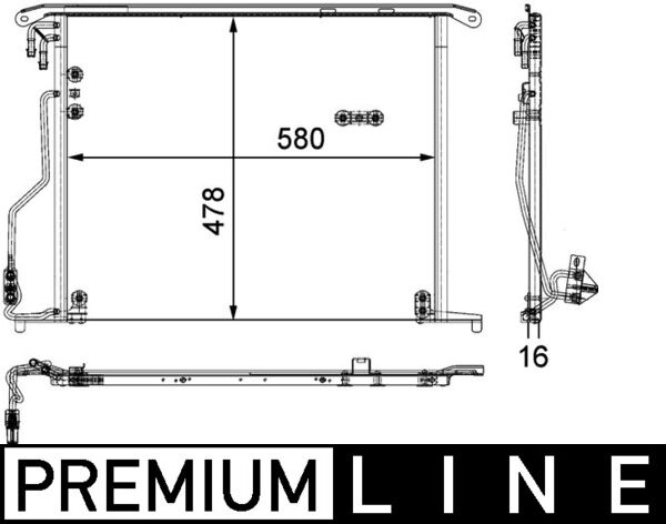 MAHLE Klímahűtő AC334000P_MAHLE