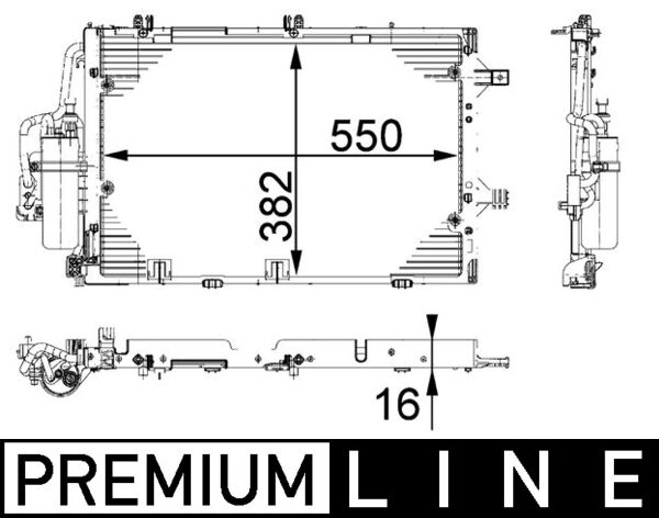 MAHLE Klímahűtő AC335000P_MAHLE