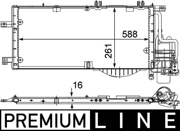 MAHLE Klímahűtő AC336000P_MAHLE