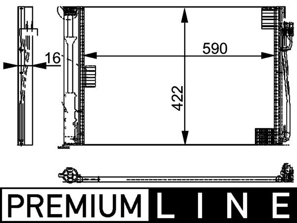 MAHLE Klímahűtő AC344000P_MAHLE