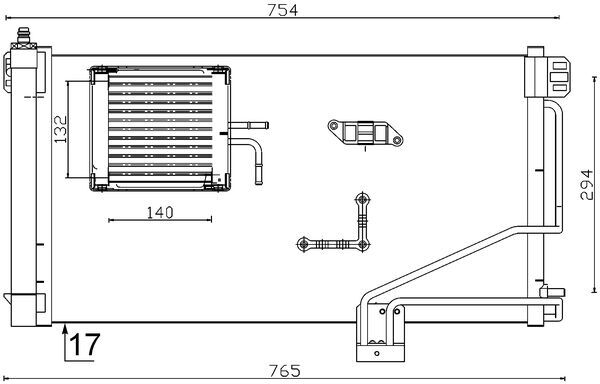 MAHLE Klímahűtő AC346000S_MAHLE