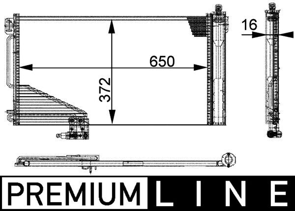 MAHLE Klímahűtő AC347000P_MAHLE