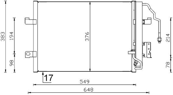 MAHLE Klímahűtő AC348000S_MAHLE