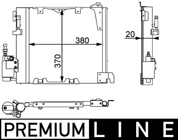 MAHLE Klímahűtő AC349000P_MAHLE