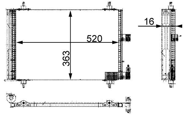 MAHLE Klímahűtő AC350000S_MAHLE