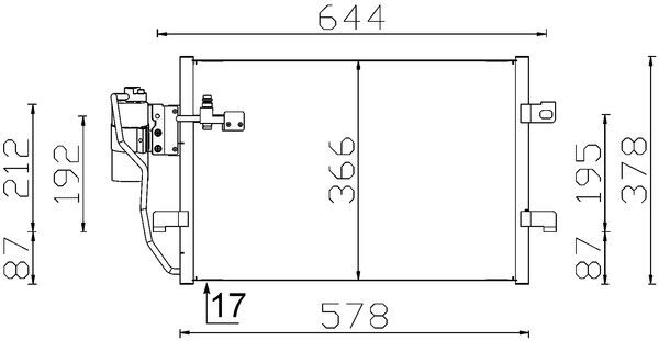 MAHLE Klímahűtő AC351000S_MAHLE