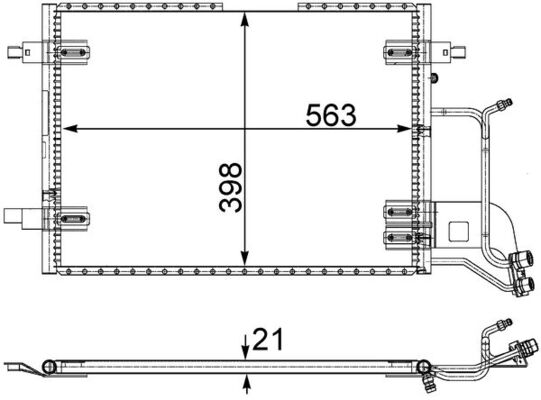 MAHLE Klímahűtő AC352000S_MAHLE