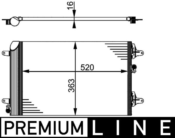 MAHLE Klímahűtő AC358000P_MAHLE