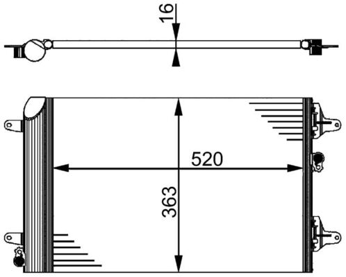 MAHLE Klímahűtő AC358000S_MAHLE