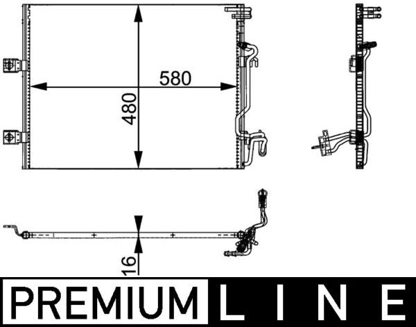 MAHLE Klímahűtő AC364000P_MAHLE