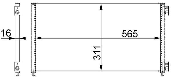 MAHLE Klímahűtő AC373000S_MAHLE