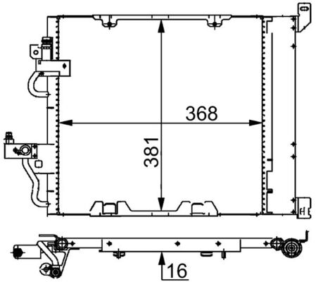 MAHLE Klímahűtő AC376000S_MAHLE