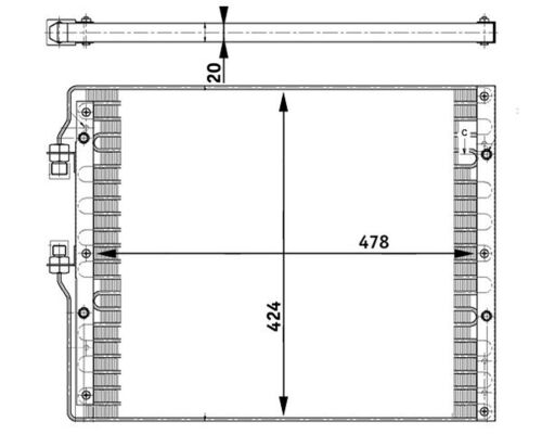 MAHLE Klímahűtő AC383000S_MAHLE