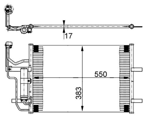 MAHLE Klímahűtő AC386000S_MAHLE