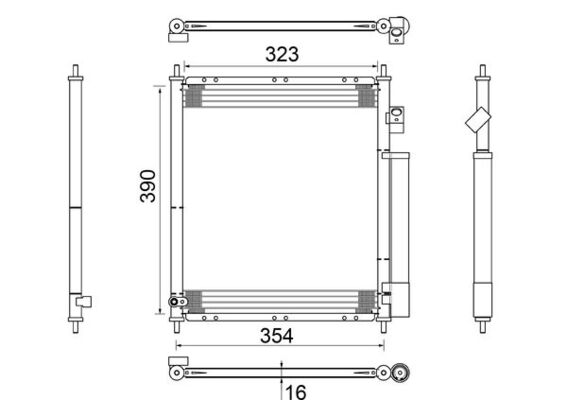 MAHLE Klímahűtő AC387000S_MAHLE