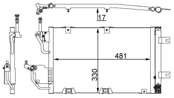 MAHLE Klímahűtő AC400000S_MAHLE