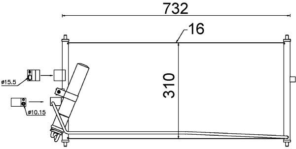 MAHLE Klímahűtő AC406000S_MAHLE