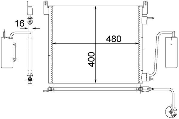 MAHLE Klímahűtő AC408000S_MAHLE