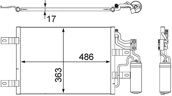 MAHLE Klímahűtő AC409000S_MAHLE