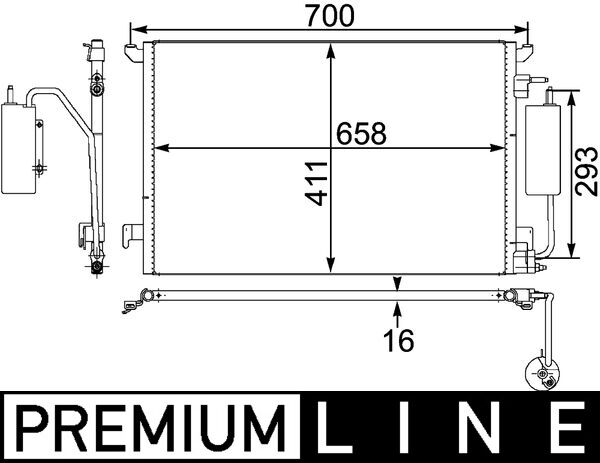 MAHLE Klímahűtő AC411000P_MAHLE