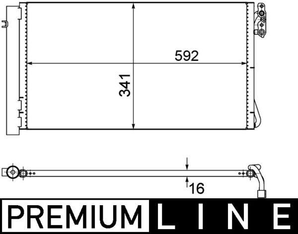 MAHLE Klímahűtő AC414000P_MAHLE