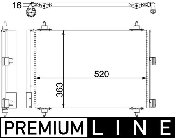 MAHLE Klímahűtő AC447000P_MAHLE