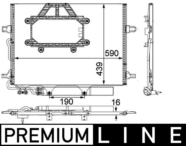 MAHLE Klímahűtő AC453000P_MAHLE