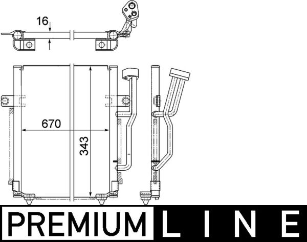 MAHLE Klímahűtő AC462000P_MAHLE