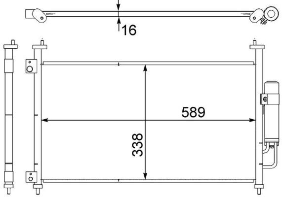 MAHLE Klímahűtő AC464000S_MAHLE