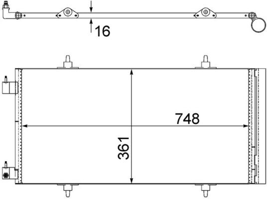 MAHLE Klímahűtő AC465000S_MAHLE