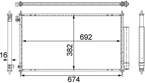 MAHLE Klímahűtő AC467001S_MAHLE