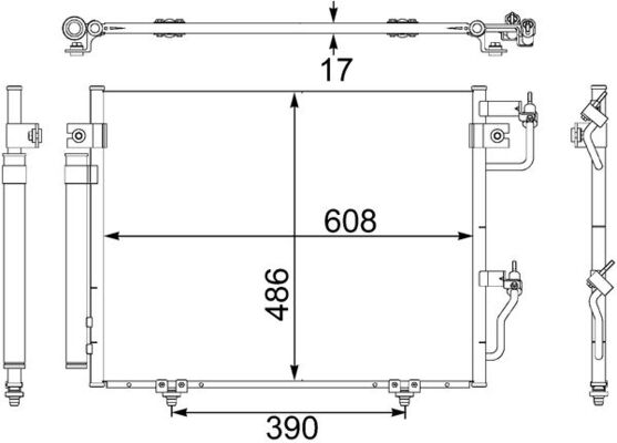 MAHLE Klímahűtő AC475001S_MAHLE