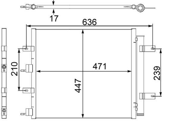 MAHLE Klímahűtő AC481000S_MAHLE