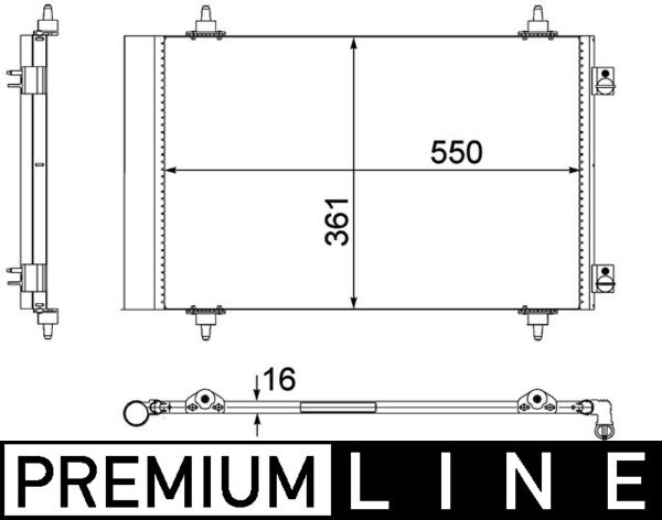 MAHLE Klímahűtő AC487000P_MAHLE