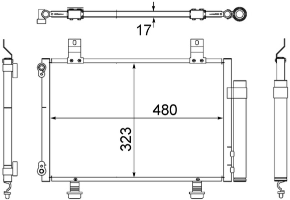 MAHLE Klímahűtő AC495000S_MAHLE