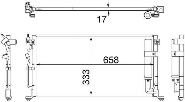 MAHLE Klímahűtő AC496000S_MAHLE