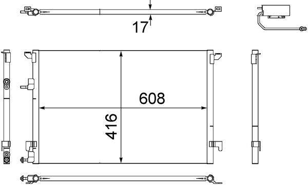 MAHLE Klímahűtő AC498000S_MAHLE