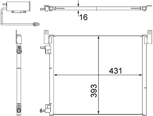 MAHLE Klímahűtő AC499000S_MAHLE