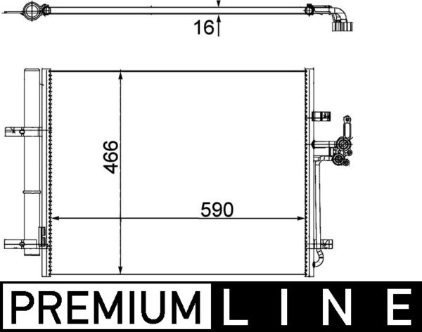 MAHLE Klímahűtő AC500000P_MAHLE