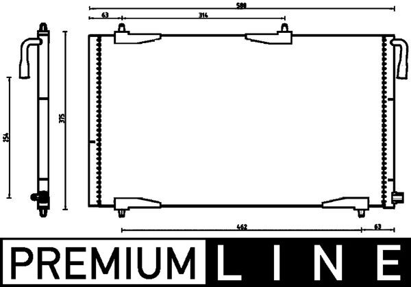 MAHLE Klímahűtő AC501000P_MAHLE