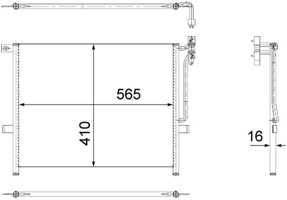 MAHLE Klímahűtő AC502001S_MAHLE