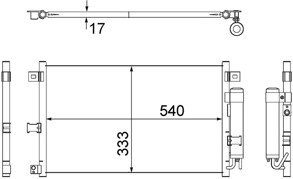 MAHLE Klímahűtő AC507000S_MAHLE