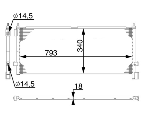 MAHLE Klímahűtő AC532000S_MAHLE